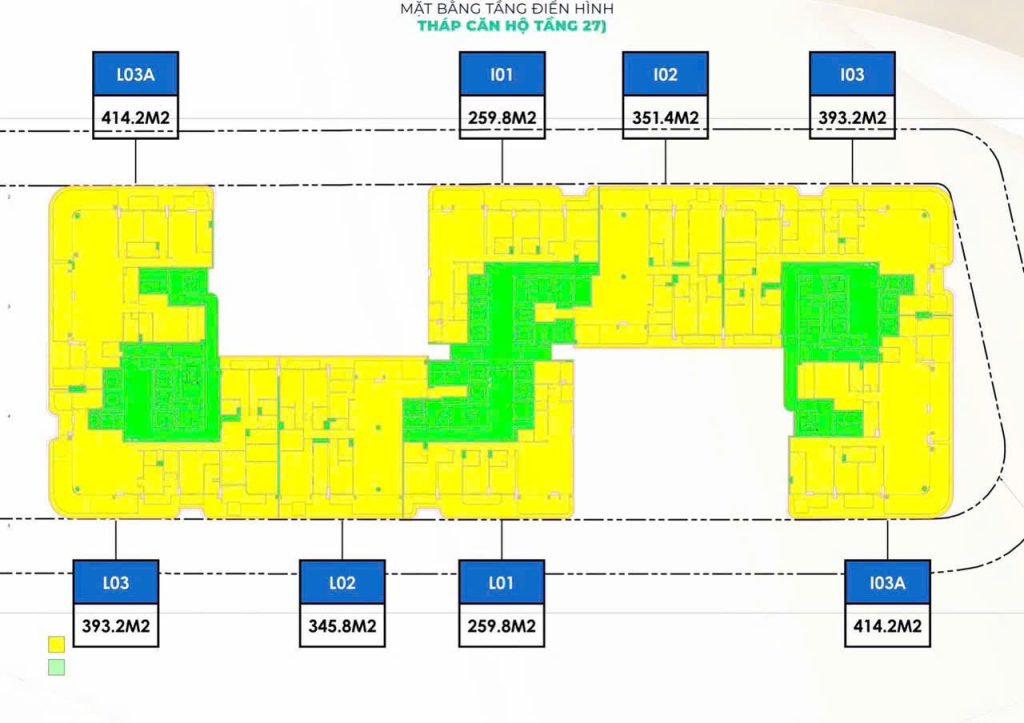 layout căn penthouse