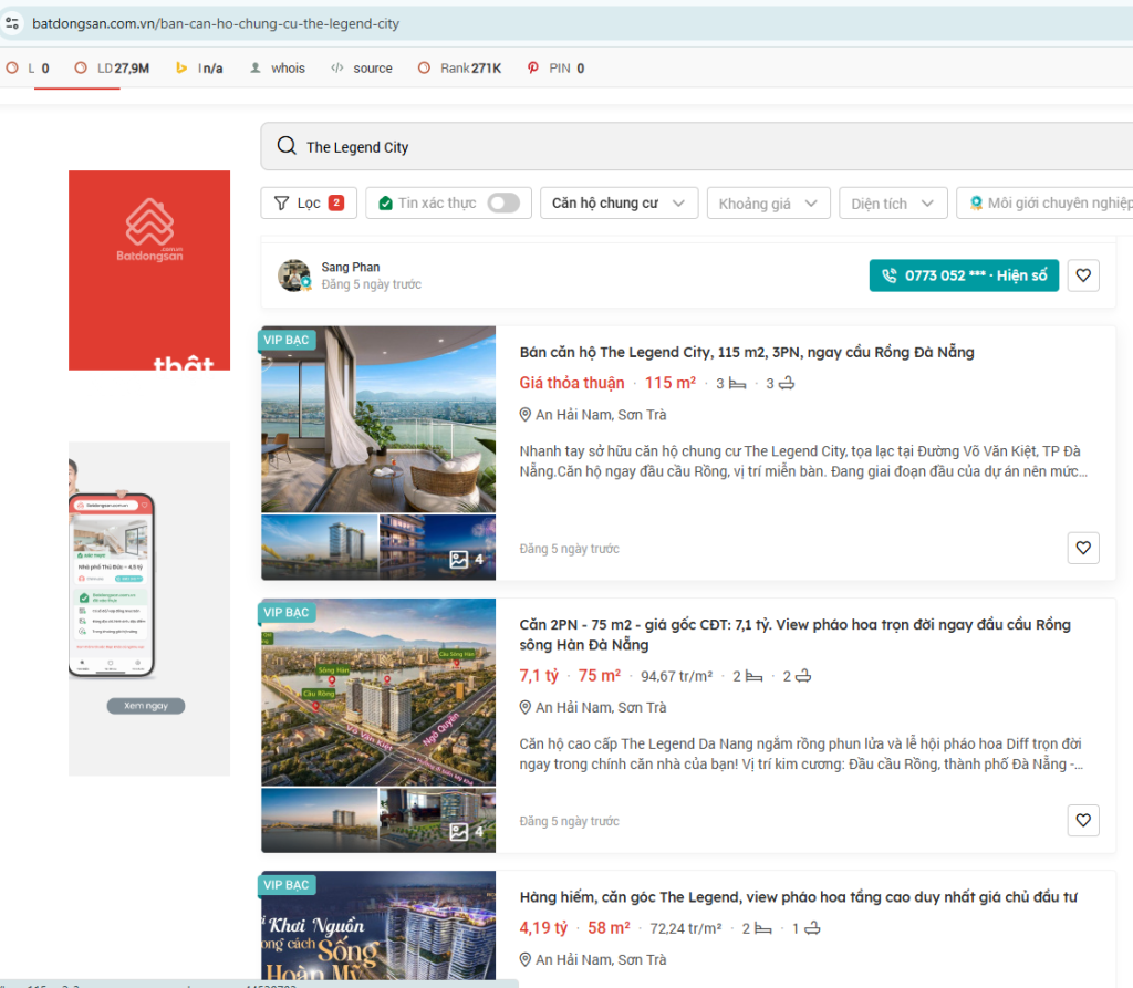 tin sai sự thật về the legend danang